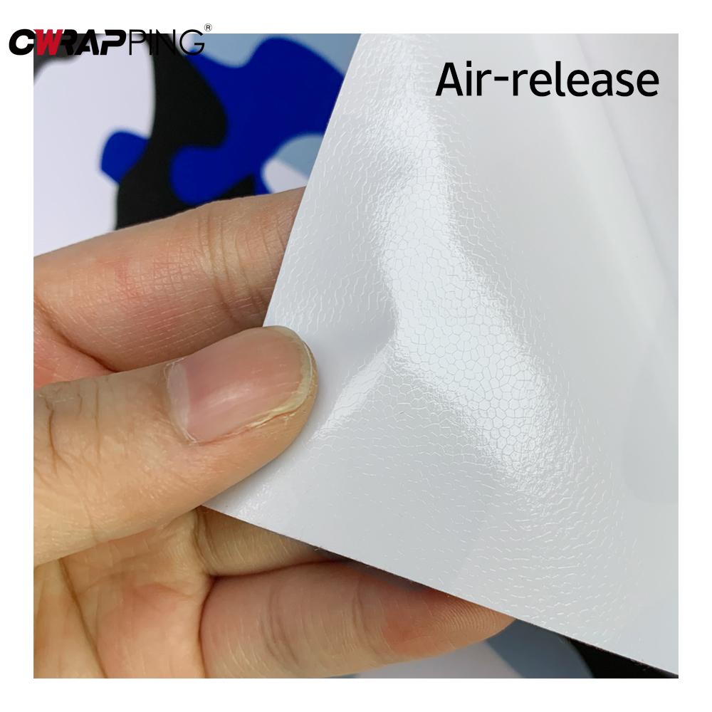 Auto Matt Verpackung Kreatives Blau-Weißes Camouflage-Muster Auto Innenraum Aufkleber Wasserdicht Klimaanlagen-Bedienfeld Zubehör