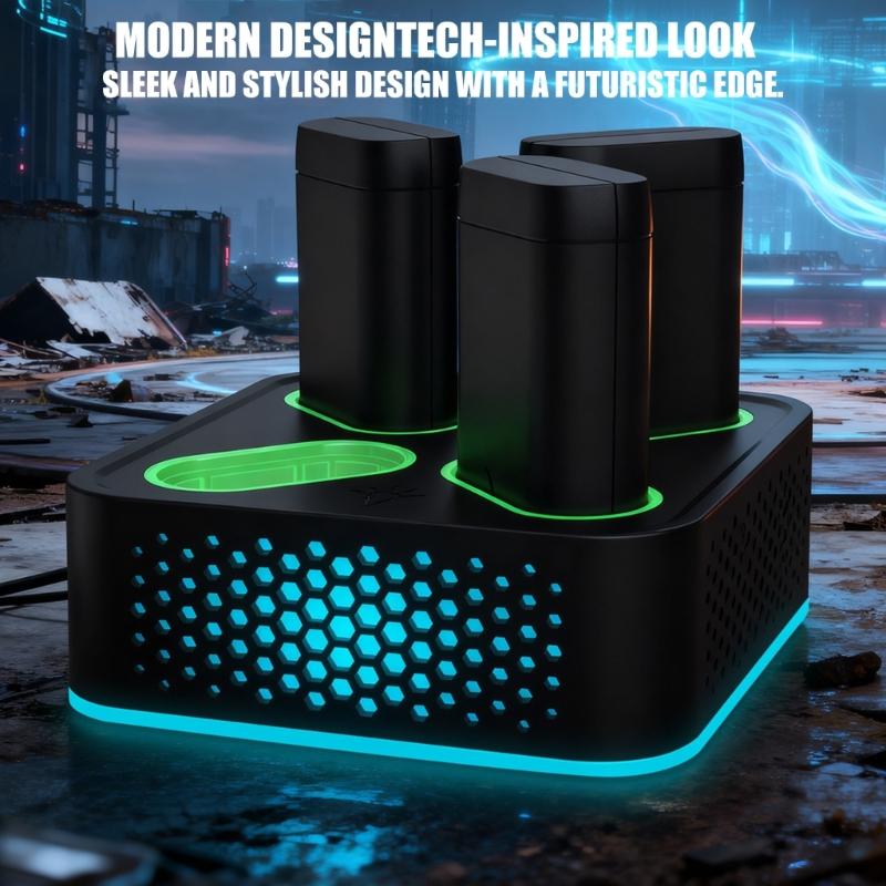 Wireless Controller Charging Base and Fast Charging Battery for X/S Rechargeable Battery Packs with Chargers