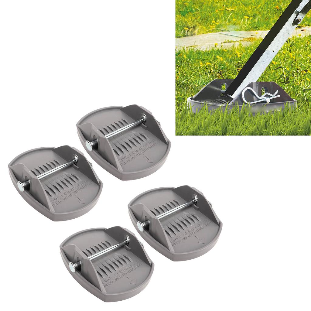 4PCS Caravan Jack Pads Load Dispersion Rust Proof High Strength Heavy Duty Jack Lifting Pad Adapter 