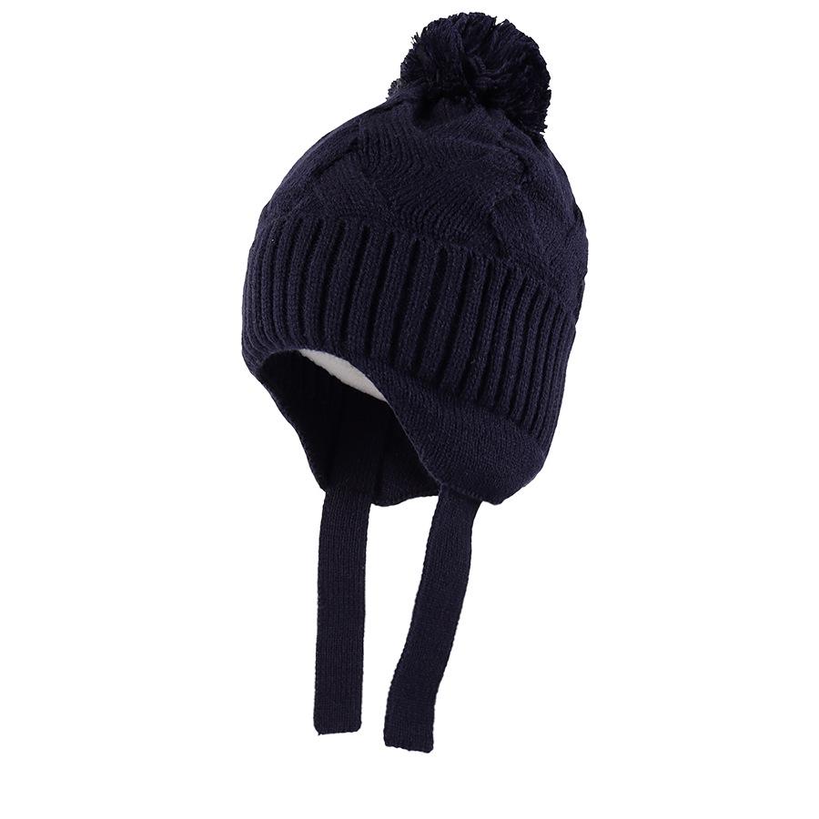 Langzhen 2024 Baby Pom Pom Knit Hat – Cute, Warm, Ear-Protected for Autumn & Winter