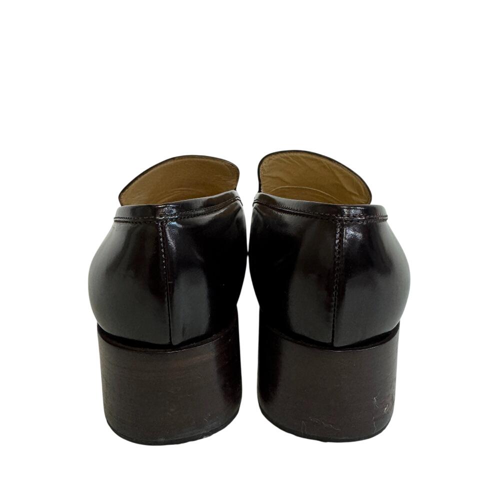 Gucci Με λογότυπο δερμάτινα loafers Καφέ δέρμα Γυναικεία Μεταχειρισμένα