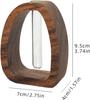 Solid Wood Art Deco Eco Friendly DIY Frame Glass Test Tube Flower Vase Hydroponic Plant Enhances Home and Office Environments