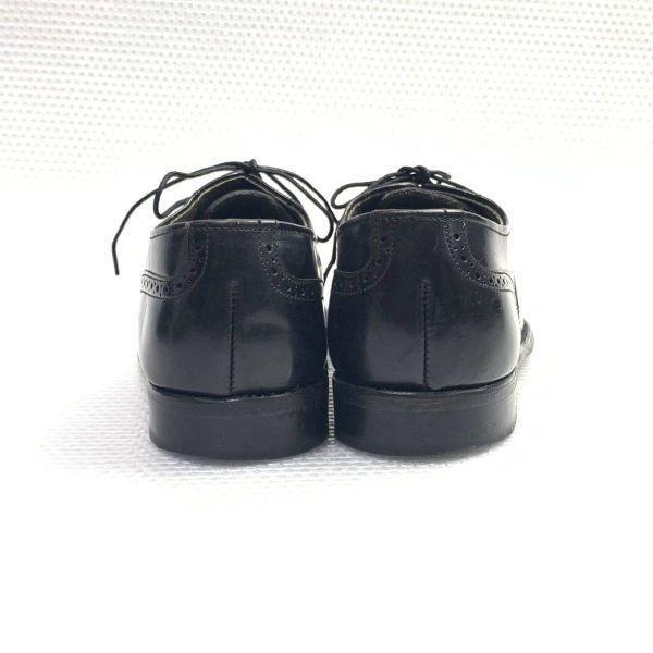 USED/80s 90s Vintage USA Made Dexter Size 8M 25.5 26.0cm Wholecut Dress Shoes Black
