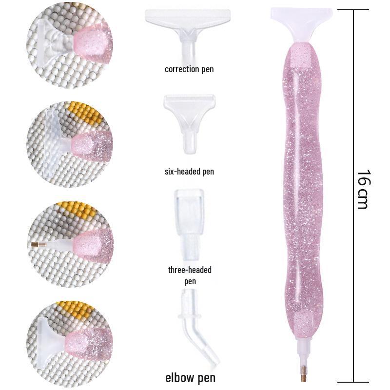 Dual-Head Resin Pen Set for 5D Diamond Painting - DIY Craft Tool