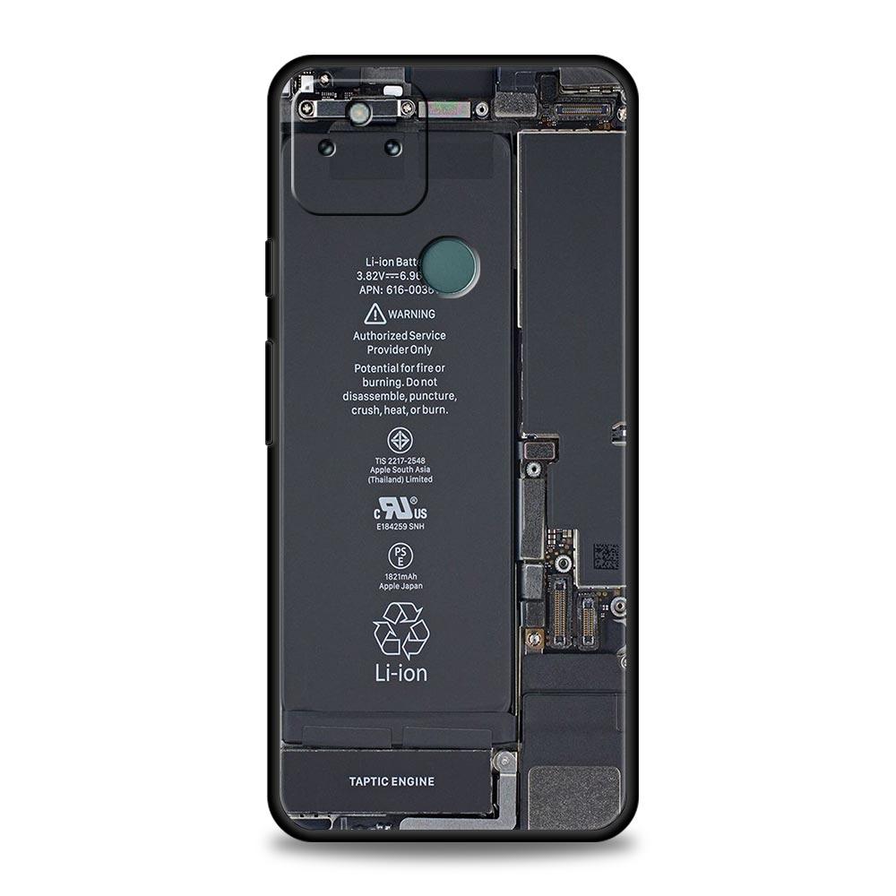 

Phone Case Cover for Google Pixel 10 9 8 7 6 7A 6A Pro Shockproof Soft TPU 10 9 Pro XL Shell Capas Fundas Inside Circuit Board Pixel 7