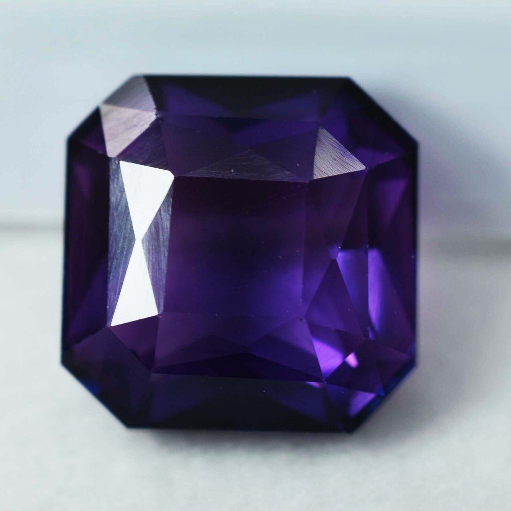 Natural Purple Tanzanite Loose Gemstone Square Cut 7.00 ct for Jewelry Making and Gem Collections