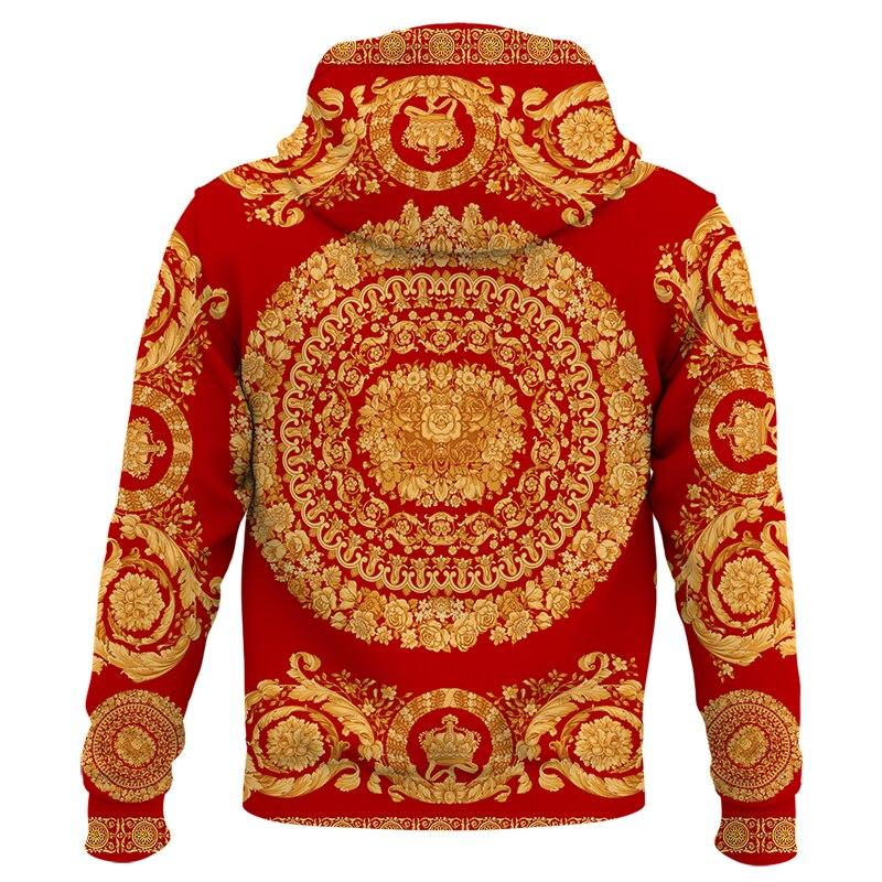 Männer Frau Goldene Leopard 3D drucken Hoodies Sweatshirts Mode Kapuzen Hip Hop Herren Marke Hoodie luxus Streetwear dropshiping