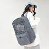 Mesh school bag junior high school students ins high quality transparent backpack men's outdoor backpack