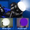 Fishing Headlamp Flashlight Scorpion Inspection UV Light USB Rechargeable LED Head Lamp