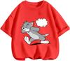 Urban Street Style Tom And Jerry T Shirt Summer Casual Short Sleeve Fashion Clothing For Kids