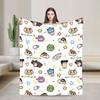 Crayons Shin Chans Anime Blankets Flannel Spring/Autumn Portable Warm Throw Blankets for Bedding Travel Plush Thin Quilt