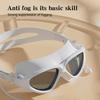 Big Frame Swim Glasses Anti-Fog Professional HD Swim Glasses Adjustable Swim Sports Eyewear for Swimmers