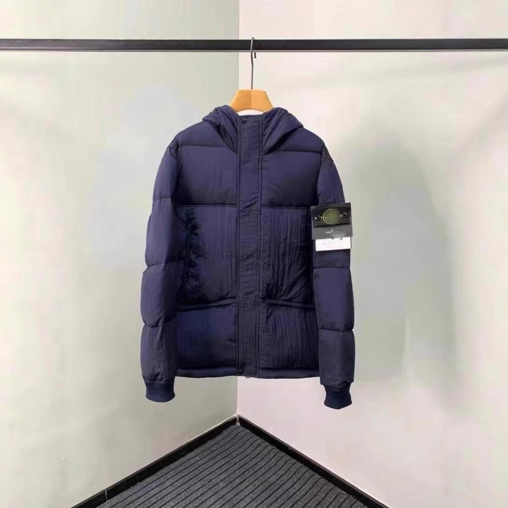 Stone D Winter Kapuzenjacke aus dicker Baumwolle - Colorblock Design für Damen & Herren