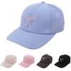 Cotton Bowknot Baseball Cap Adjustable Women Peaked Cap Fashion Bow Embroidered Hat  for Female