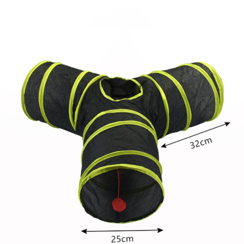 Hot Foldable Cat Tunnel Tube Interactive Fun Kitty Training Toy Boredom Buster for Puppy Kitten Pet Supplies Cat Accessory