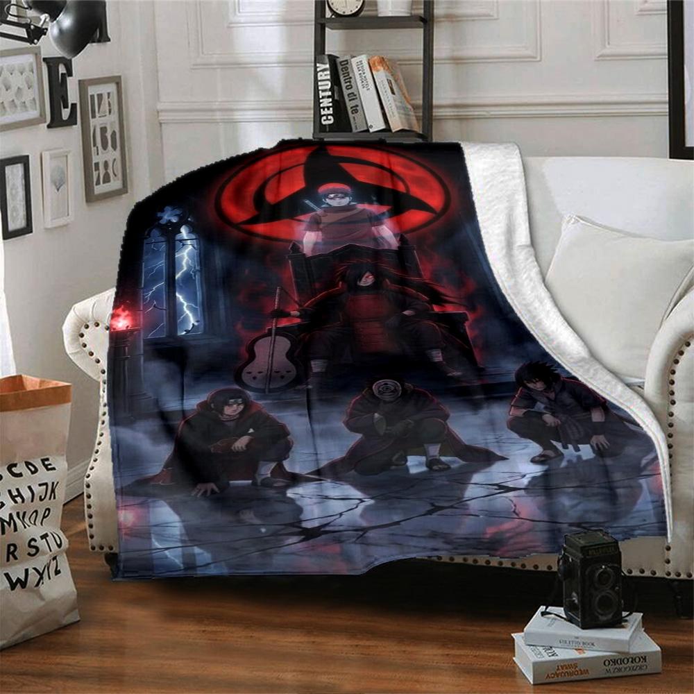 Naruto Blanket Comfortable Great for Sofa Bed Livingroom Four Seasons Universal Modern Gifts For Family Or Friends