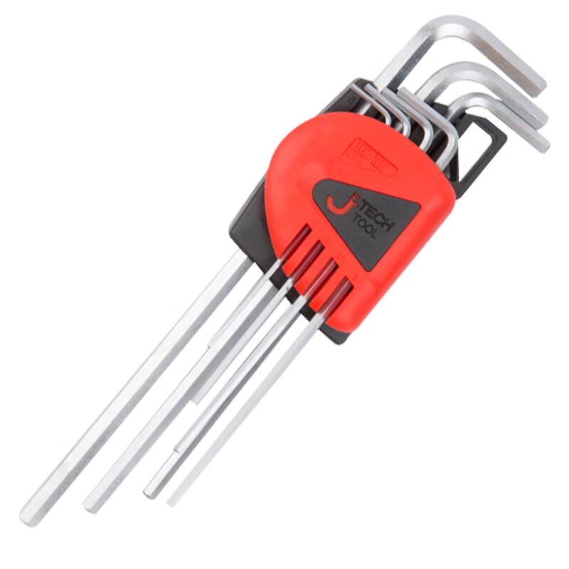 JETECH PL-C7 Extra-Long Metric Hex Key Wrench Set