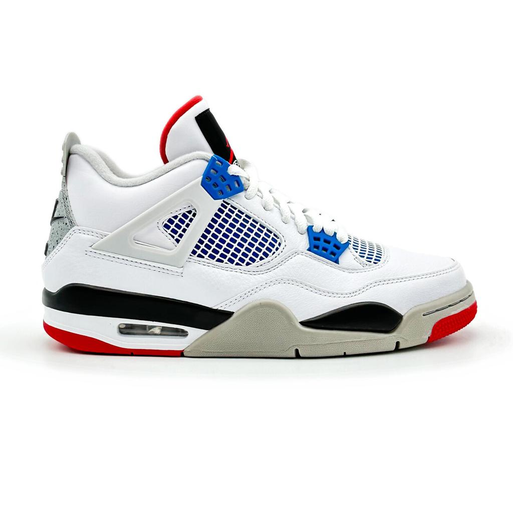 CI1184-146 Nike Air Jordan 4 Retro What The 4 Fire Red Military Blue Grau (Herren