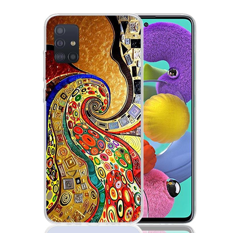 Kiss by Gustav Klimt Desig For Samsung Galaxy A52S A42 A32 A22 A12 A02S A51 A50S Phone Case A41 A31 A21S A30S A20S A20E A70 A71