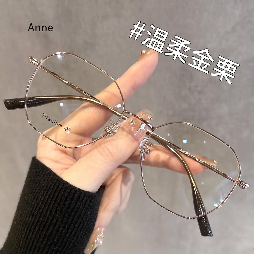 Runde minusbriller for kvinner Menn Ultralette, klare linse nærsynsbriller Mote reseptbelagte nærsynthetsbriller med dioptri