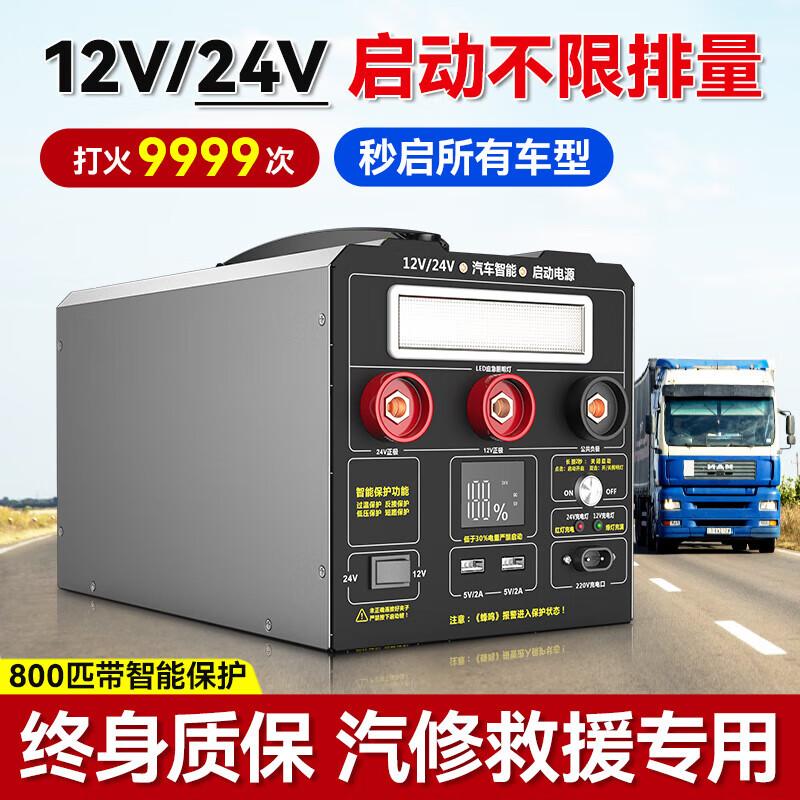 DAYGEMEG 12V/24V Universal Car & Truck Emergency Jump Starter CN plug (adapter included)