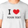 Design Personalizado Eu Amo Seu Texto Aqui Camisetas Pretas Ou Brancas Eu Amo Camiseta Unissex Camiseta Uneek Presente Camiseta Divertida