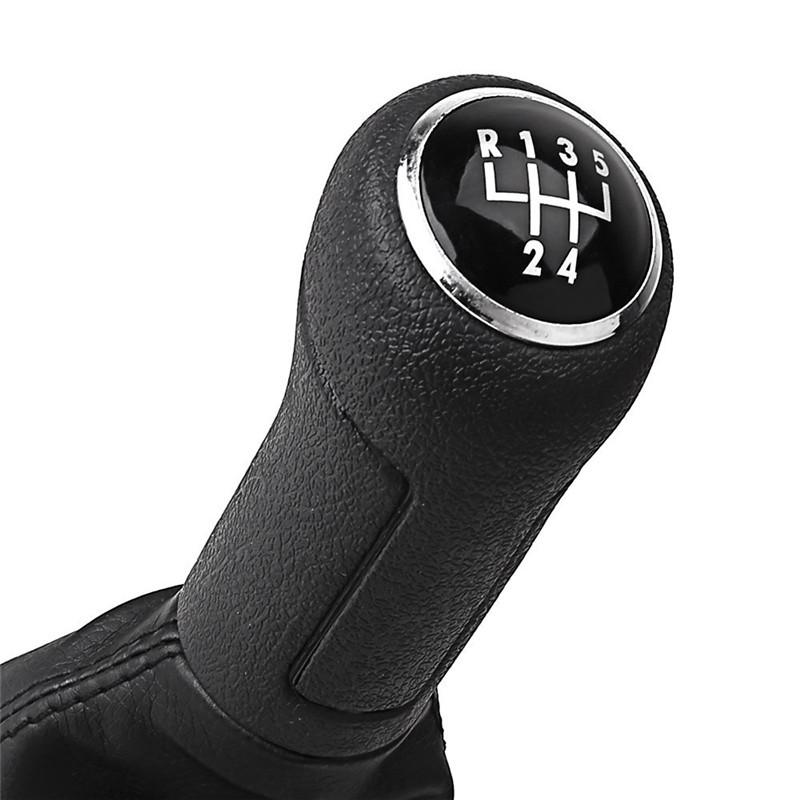 5 \ 6 Speed Car Accessories Gear Shift Lever Stick Knob Gaiter Boot Cover for Volkswagen VW Polo 9N 9N2 2002 2003 2004 2005-2009