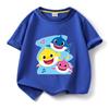 2024 Baby Shark Pure Cotton Short-Sleeve T-Shirt for Kids – Boys' and Girls' Summer Wear