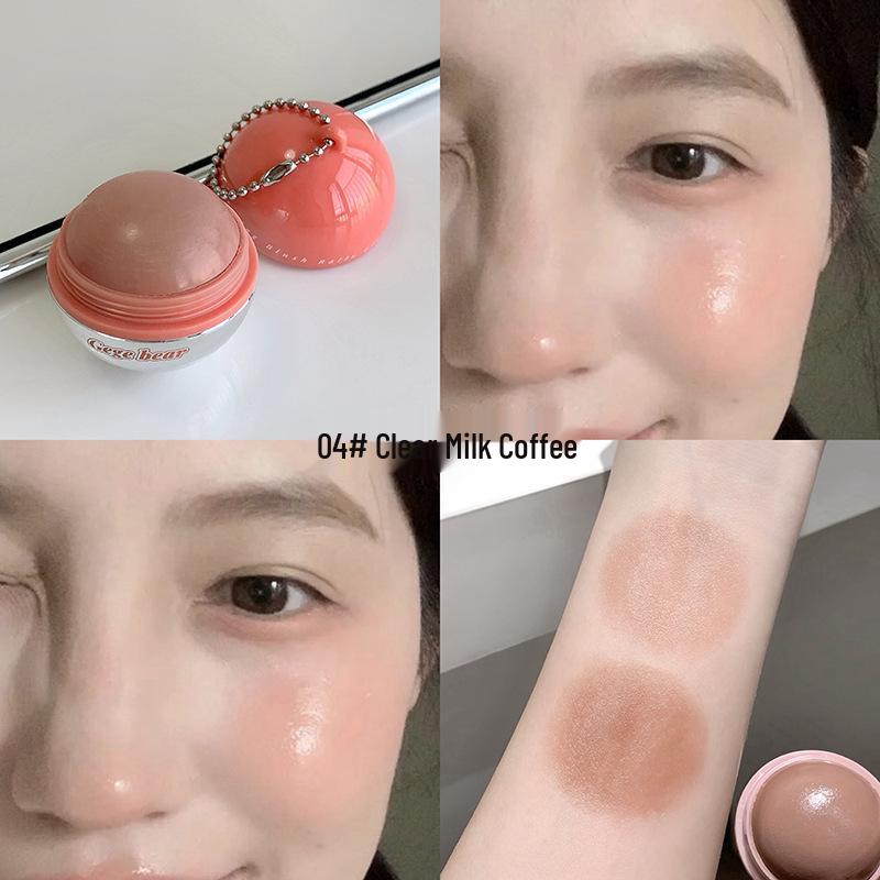 Gege Bear Hydrating Blush Balls - Portable Clear Glow for a Fresh, Energetic Look