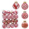 16pcs Plastic Christmas Ball Shatterproof Xmas Tree Hanging Ornament Christmas Spheres Pendant  Xmas
