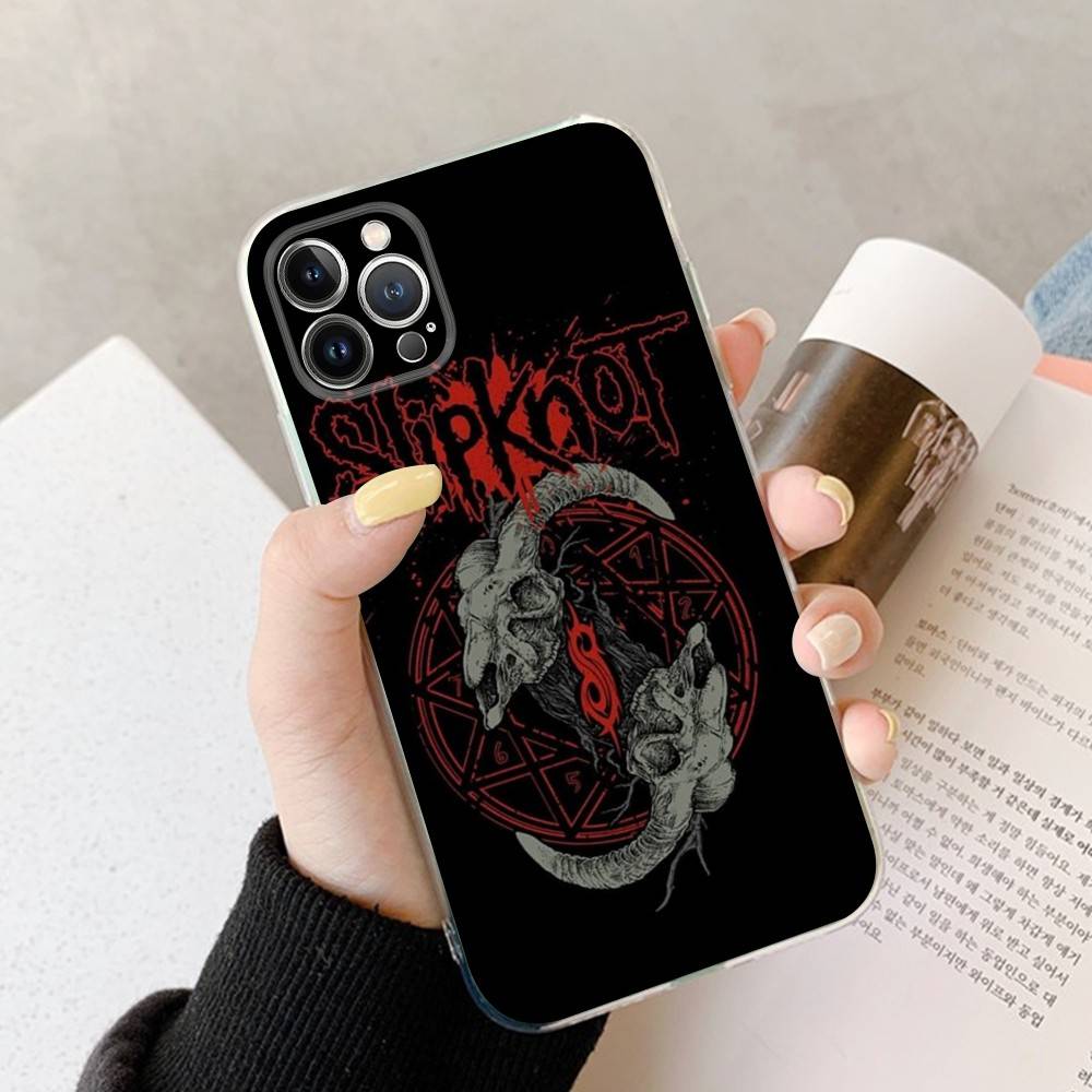 S-Slipknot Rock Transparante Telefoonhoesje Voor IPhone 17 Air 16 Pro Max 15 14 13 12 11Plus Schokbestendige Hoes