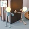 Changeable Shape Funny Sportsman Night Light Button Battery Desk Lamp For Bedroom Bathroom Hallway Kitchen Christmas Decorations
