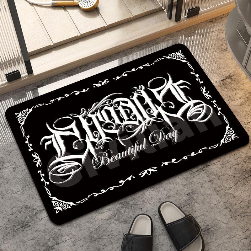 

Коврик для ванной из диатомовой грязи West Coast Carlo Flower Font, коврик для пола в ванной, туалетный коврик, быстросохнущий, впитывающий, нескользящий коврик для ног у двери туалета 40X60cm 15.7X23.6in