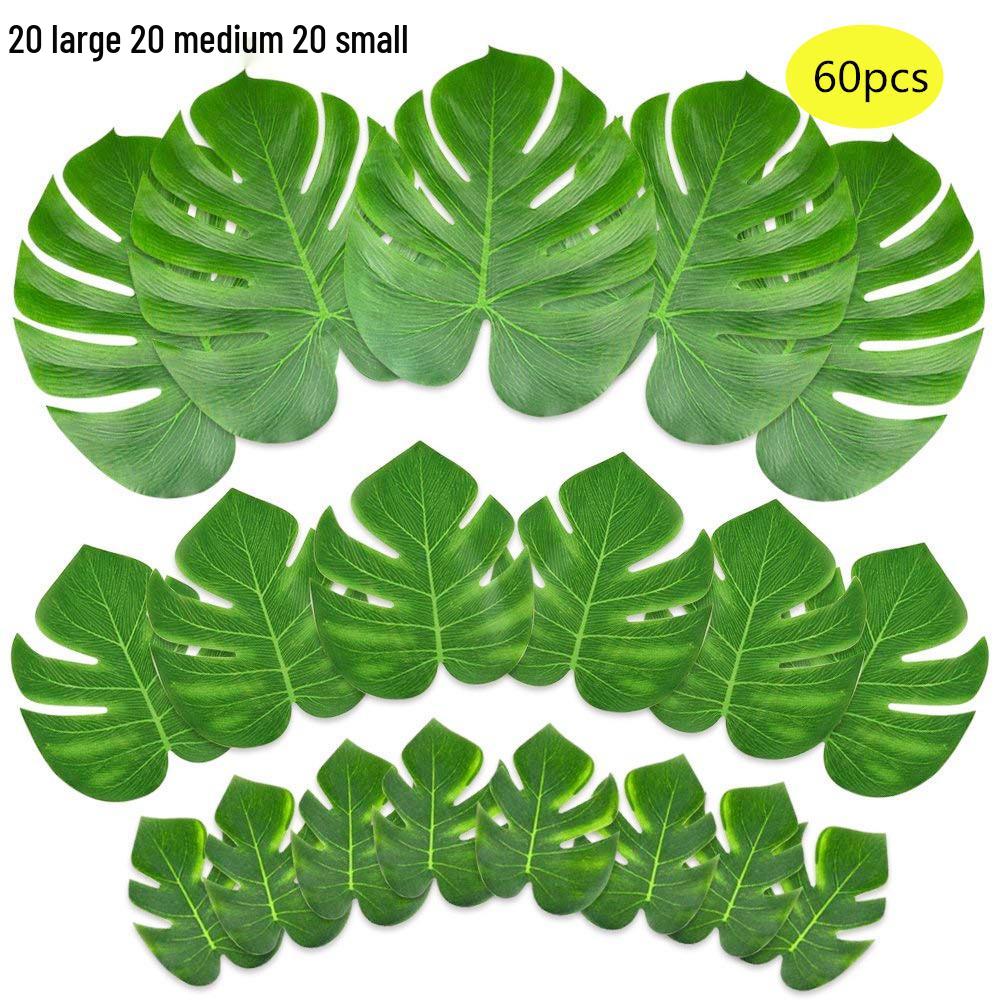 Palm Leaf & Turtle Leaf Balloon Party Decoration Set