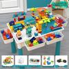 Multifunctional Large Particle Building Block Table for Kids: Educational Toy for Boys, Girls, and Babies