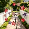 Colorful Rotating Iron Windmill Garden Decoration