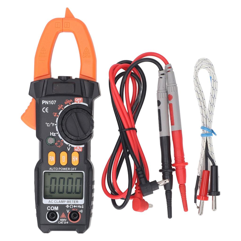 Clemă ampermetrică digitală 600A 600V 4000 de puncte NCV rezistență condensator diodă ampere tester de tensiune