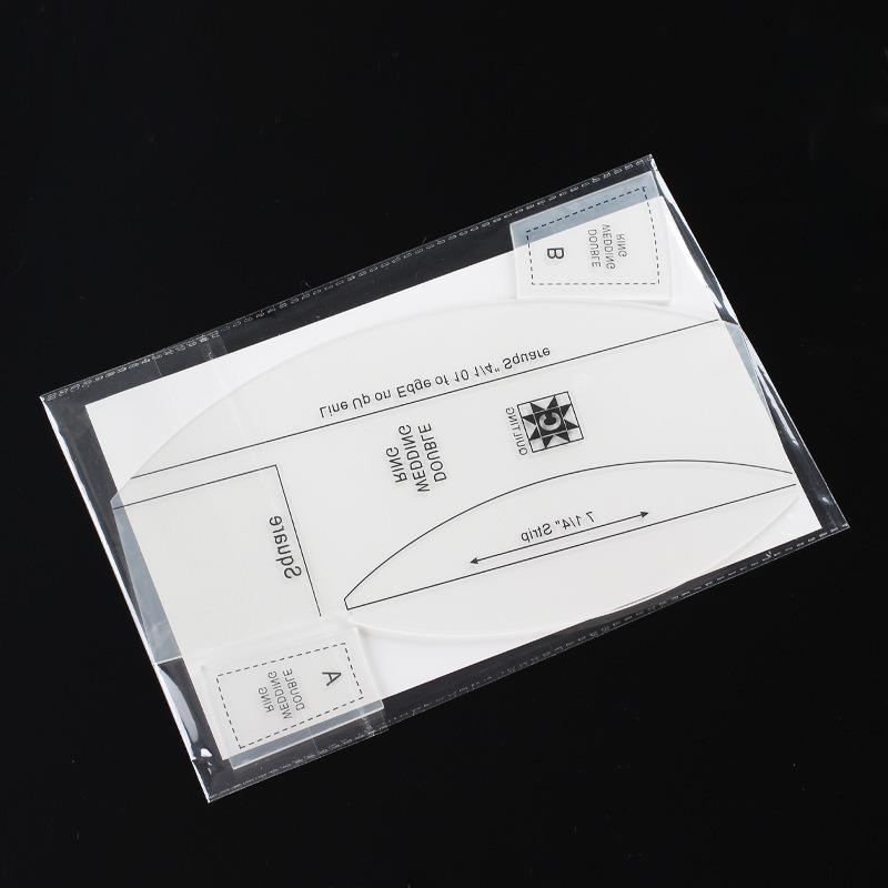 Handmade DIY Sewing Tools Acrylic Cutting Ruler Multifunctional Clothing Sewing Ruler Set