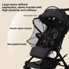 Ventilate Stroller Mosquito Net Mesh Zipper Pushchair Mosquito Net Cartoon Embroidery Folding Baby Mosquito Cover Summer