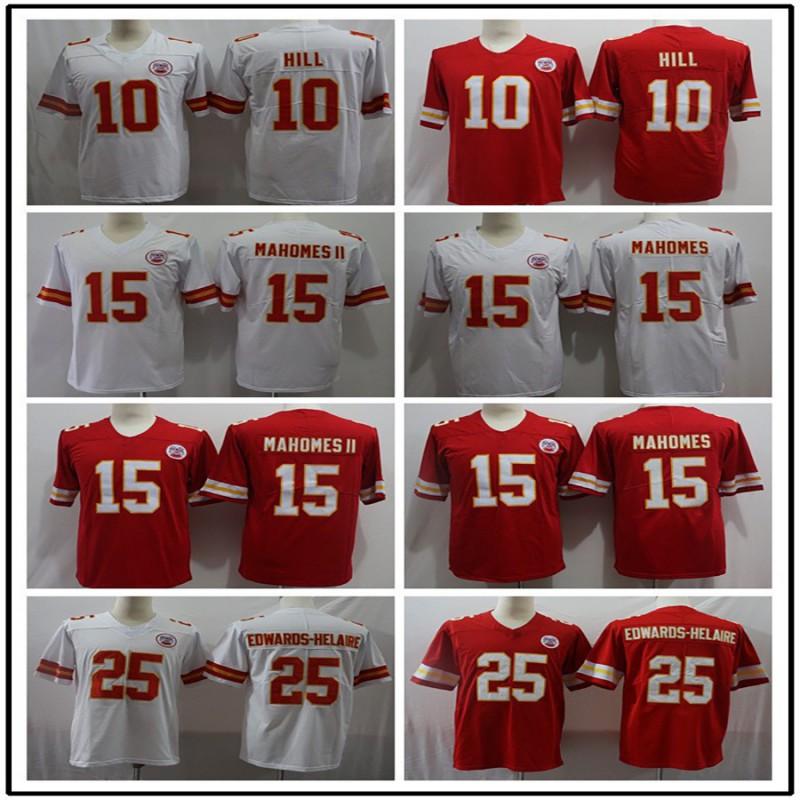 Kansas City Chiefs NFL Football Jersey Mahomes 15 55 87 Fan Apparel Cotton Blend Performance Tee Men Women