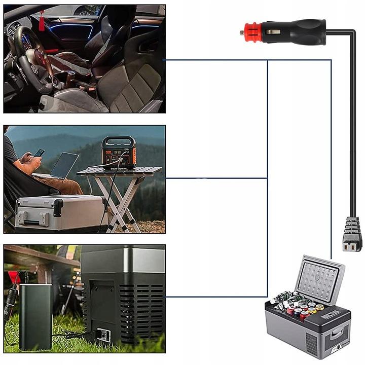 Przewód Kabel Zasilający Do Lodówki Turystycznej Waeco Dometic 2M 12/24V