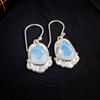 Original Milky Opal Gemstone 925 Sterling Silver Pretty Jewelry Earrings For Her EE-41-14