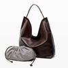 Burminsa Cowhide Genuine Leather Large Hobo Shoulder Bags For Women 2026 Luxury Designer Shopping Tote Big Work Ladies Handbags
