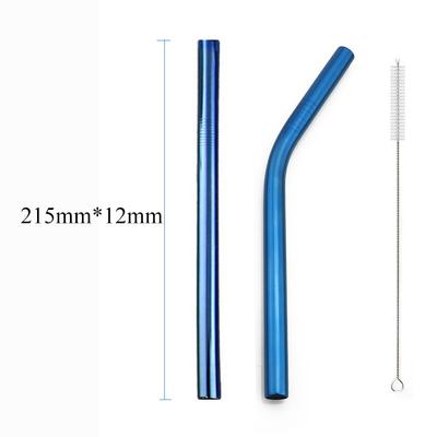 High Quality Metal Straw Stainless Steel Straw Reusable Drinking Straws Diameter 12mm Tube Smoothies Tapioca Pearls Bar Party