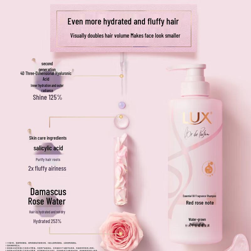 Lux Rouge Rose Scented Shampoo