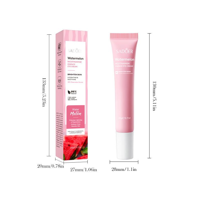 Watermelon Niacinamide Essence Eye Cream SADOER Moisturizing Eye Cream