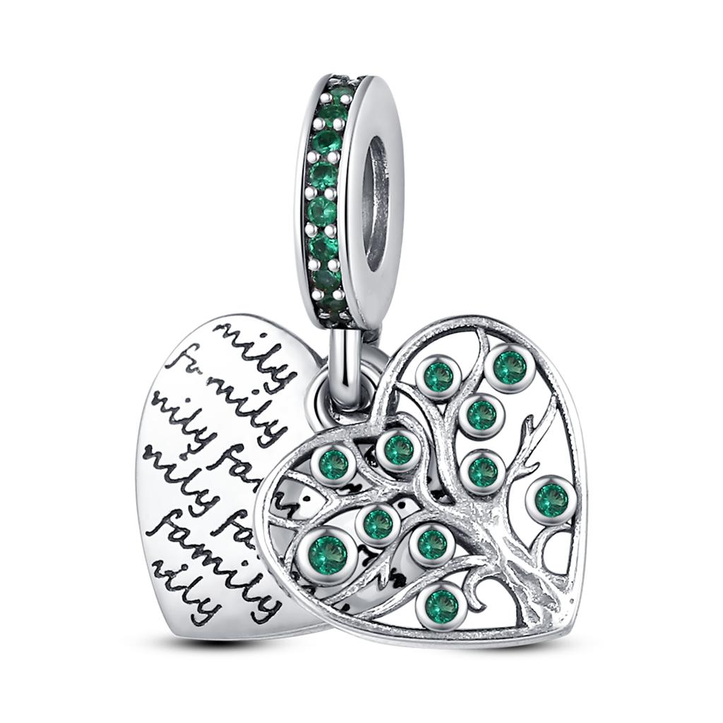 Green Charm Bead Charms Authentic copper Bead Charms Shamrock Avocado Pendants Ideal For Bracelets Making Woman Jewellery Gift
