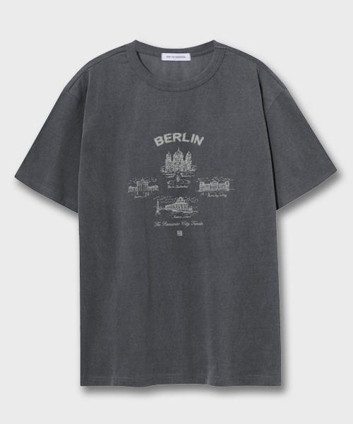 Mimdeowodeulobeu Berlin Pigment Washed T-Shirt_Beige