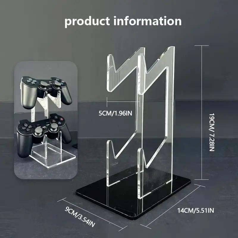 Universal Dual Controller Stand For PS5 PS4 Desk Controller Transparent Acrylic Holder Gamepad Joystick Mount For Xbox