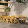 Day and Night - Day and Night Garden Dining Set 6 Pieces Impregnated Pine Wood